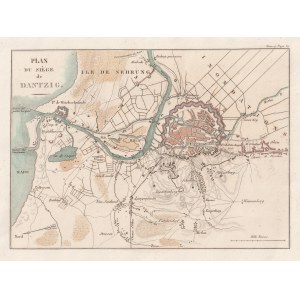 GDAŃSK. Plan oblężenia miasta w 1807 r.; pochodzi z: Victoires conquêtes […], t. …
