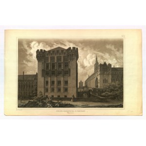 MALBORK. Pałac Wielkich Mistrzów od str. Nogatu; ryt. H. Bültemeyer, Berlin 1855; …