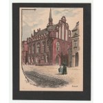 MALBORK. set of ten views of the city and castle; all graphics: trees. pcs. ...