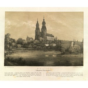GNIEZNO. Kathedrale; gezeichnet von N. Orda, stammt aus einer Reihe von lithografischen Alben: Album ...