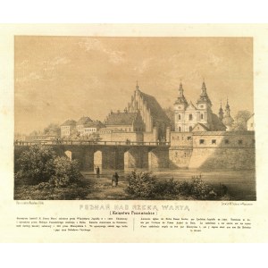 POZNAŃ. Cathedral and Church of the Blessed Virgin Mary on Ostrow Tumski; drawing by N. Orda, comes from the series ...