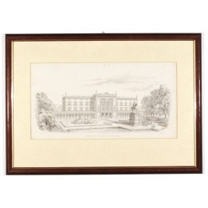 Königsberg (Königsberg, Калининград). Univerzita Albrechta - celkový pohľad; navrhol ...