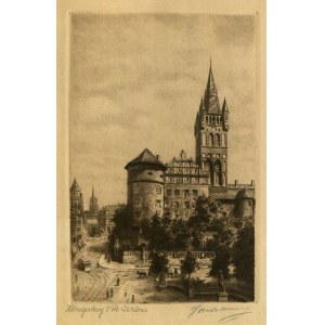 KRÓLEWIEC (Königsberg, Калининград). Zamek krzyżacki; sygn. odręcznie (nieczyt.), …