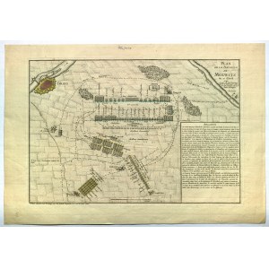 MAŁUJOWICE. Plan of the Battle of Malujowice (10 IV 1741) between Prussian troops led ...