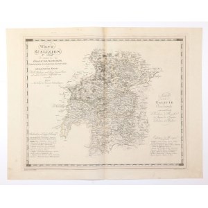 WESTERN GALICIA. A map showing the circles of Krakow, Slomnicki and Stopnicki ...