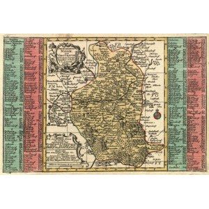 NYSA, GRODKÓW. Mapa Księstwa Grodkowskiego i biskupstwa nyskiego; pochodzi z: Atlas …