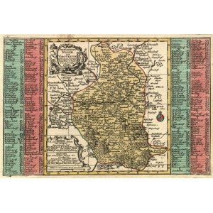 NYSA, GRODKOW. Map of the Duchy of Grodkow and the Bishopric of Nysa; taken from: Atlas ...