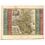 NYSA, GRODKOW. Karte des Herzogtums Grodków und des Bistums Nysa; entnommen aus: Atlas ...