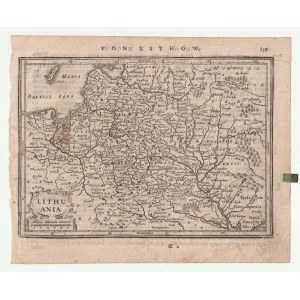 POLSKA (zwana w I RP KORONĄ), WIELKIE KSIĘSTWO LITEWSKIE. Mapa ziem polskich i litewskich; …