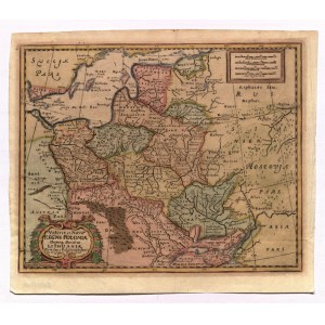 POLSKO (za první republiky zvané KORONA), VELKÝ KNÍŽEC LITVY. Mapa polských a litevských zemí; ...
