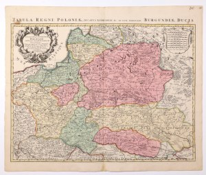 POLSKA (zwana w I RP KORONĄ), WIELKIE KSIĘSTWO LITEWSKIE. Mapa Królestwa Polskiego, …