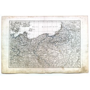 POLAND (called KORONA in the First Republic). Pre-partition map of Polish lands; above upper frame ...