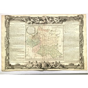 POLEN (in der Ersten Republik KORONA genannt), GROSSFÜRST VON LITAUEN. Karte von Polen und Litauen in ...