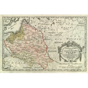 POLSKA (zwana w I RP KORONĄ), WIELKIE KSIĘSTWO LITEWSKIE. Mapa Polski i Litwy; arkusz …