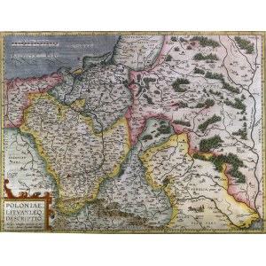 POĽSKO (za prvej republiky nazývané KORONA), VEĽKÉ KNIEŽATO LITOVSKÉ, UKRAJINA. Mapa poľských krajín, ...