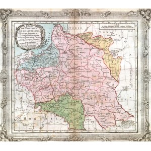 POLAND (called KORONA in the First Republic), GREAT LITHUANIAN PRINCE, UKRAINE. Map of Polish lands, ...