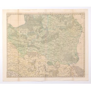 KRÁLOVSTVÍ A PRUSKO. Mapa části Pruského království; sestavil. J. W. Suchodolski ...