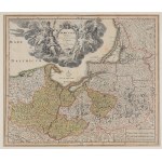 KRÁLOVSTVÍ A PRINC PRUSKÝ. Mapa královského a vévodského Pruska; vydal J.C. Weigel, ...