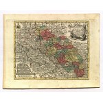 SLĄSK. Map of Silesia; ryt. T.C. Lotter, taken from: Atlas Minor [...], ed. by T.C. Lotter, ...