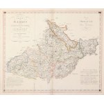 ŚLĄSK, CIESZYN, MORAWY. Mapa Moraw, Śląska Cieszyńskiego i Śląska Austriackiego; …