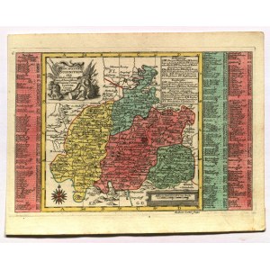 ŚWIDNICA. Mapa Księstwa Świdnickiego; ryt. A. Lotter, pochodzi z: Atlas Minor [...], …
