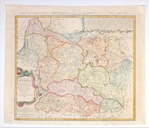 WIELKIE KSIĘSTWO LITEWSKIE. Mapa Wielkiego Księstwa Litewskiego; oprac. T. Mayer …