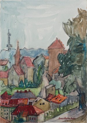 Irena Knote (1904-1987), View of Prague, 1964.