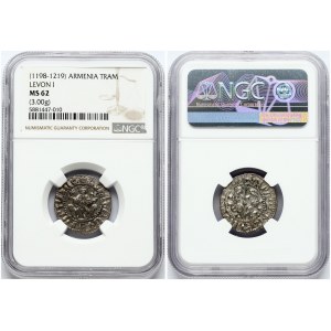 Cilician Armenia Tram Levon I (1198-1219) NGC MS 62