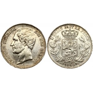 Belgium 5 Francs 1849