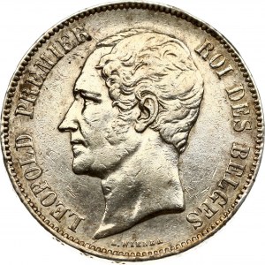 Belgium 5 Francs 1849