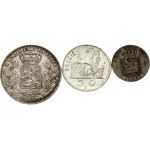 Belgium 1 - 50 Francs (1867-1951) Lot of 3 Coins