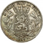 Belgium 5 Francs 1869