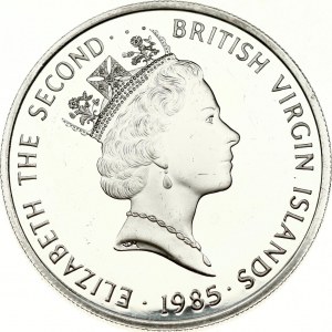 British Virgin Islands 20 Dollars 1985 FM Spanish Cob coin