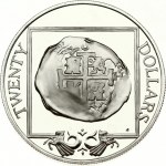 British Virgin Islands 20 Dollars 1985 FM Spanish Cob coin