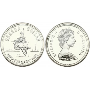 Canada 1 Dollar 1975 100 years Calgary