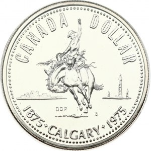 Canada 1 Dollar 1975 100 years Calgary