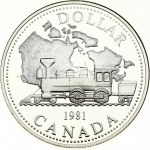 Canada 1 Dollar 1981 Trans-Canada Railway