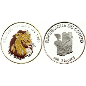 Congo 500 Francs 1996 CFA Lion