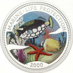 Congo 10 Francs 2000 Multicolor Fish