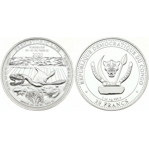 Congo 20 Francs 2020 Plesiosaurus