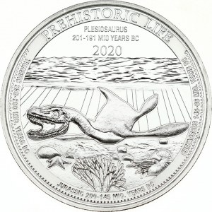 Congo 20 Francs 2020 Plesiosaurus