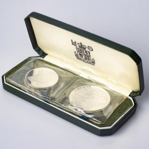 Cyprus 500 Mils & 1 Pound 1976 Refugee Commemorative SET Lot of 2 Coins