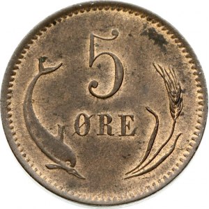 Denmark 5 Ore 1874 CS