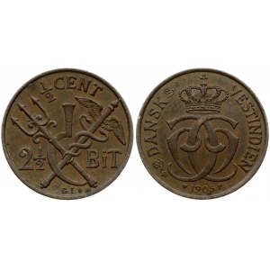 Danish West Indies ½ Cent / 2½ Bit 1905