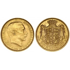 Denmark 20 Kroner 1914 AH VBP
