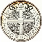 Denmark 200 Kroner 1997 25 Years of Reign