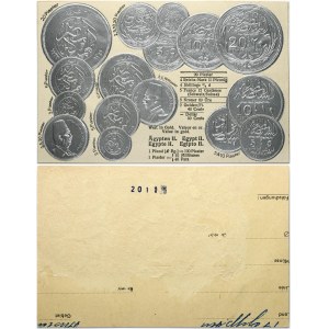 Egypt Post Card ND (20th Century) Examples of Coins