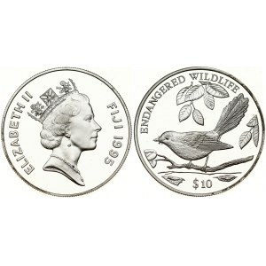 Fiji 10 Dollars 1995 Endangered Wildlife