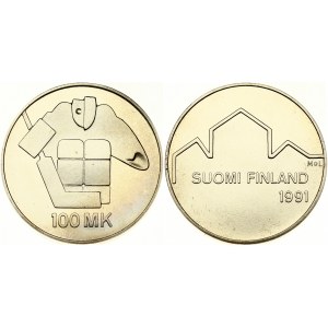 Finland 100 Markkaa 1991 LM World Ice Hockey Championships