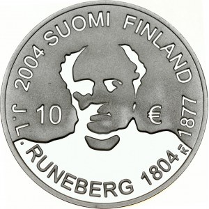 Finland 10 Euro 2004 Johan Ludwig Runeberg